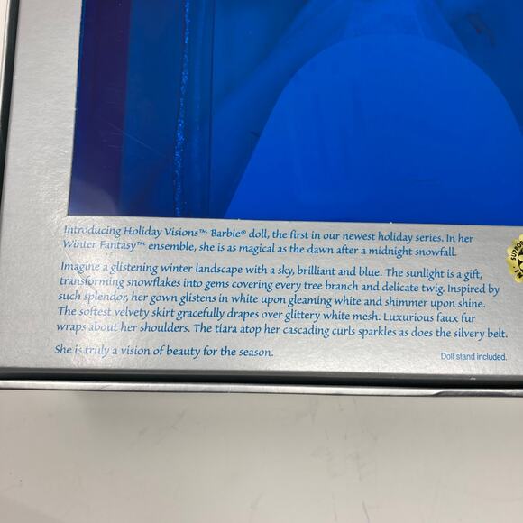 2003 Holiday Visions Barbie – Winter Fantasy Special Edition Blonde – NIB NRFB - Picture 12 of 16